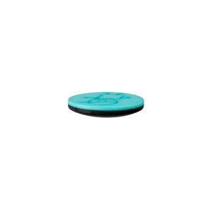 Poly-bouton 2-trous garçon 15mm turquoise clair