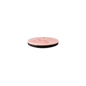 Poly-bouton 2-trous fille 15mm rose