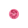 Poly-bouton 2-trous fille 15mm pink