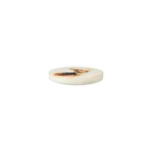 Poly-bouton 2-trous Cerf 12mm clair-marron