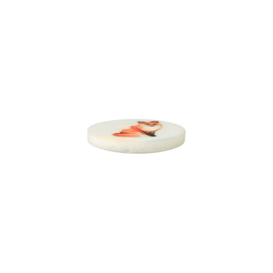 Poly-bouton 2-trous Renard 12mm rouge