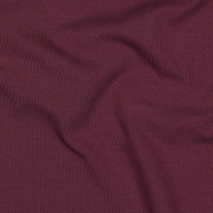 Tissu en jersey de coton biologique Amelie Uni aubergine