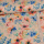 Viscose lin jersey - fleurs aquarelle multicolore