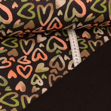 Softshell - Camouflage Hearts sur noir