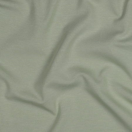 Tissu en jersey de coton biologique Amelie Uni vert pastel