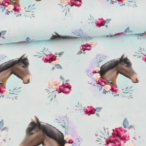 Jersey Lamour du cheval sur menthe - Collection exclusive...