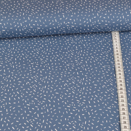 Jersey - Confettis sur bleu denim