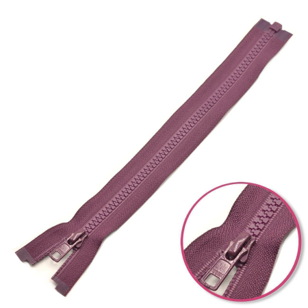 Fermeture à glissière avec dents en plastique séparable 35cm aubergine YKK (4335956-863)