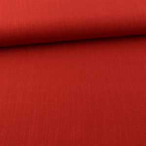 Tissu viscose lin Valerie uni rouge