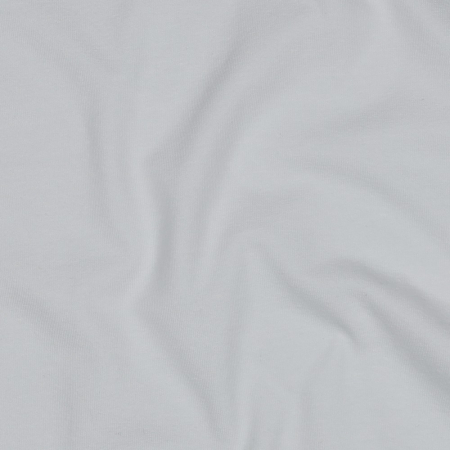 Tissu en jersey de coton biologique Amelie Uni blanc