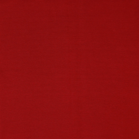 Tissu en bords-côtes bio Amelie Uni rouge foncé