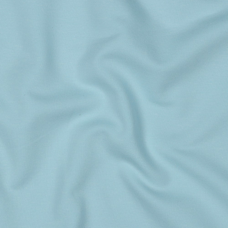 Tissu French Terry été bio Amelie Uni bleu clair